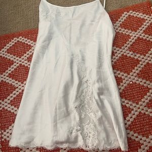 Victoria’s Secret Vintage Slip Madison Beer White XS Tie Back Dress